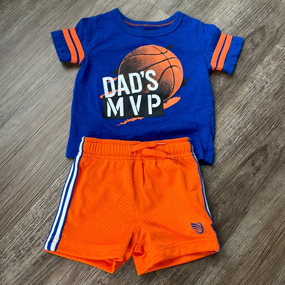 Osh Kosh Baby Boy Basketball Outfit Size 12M